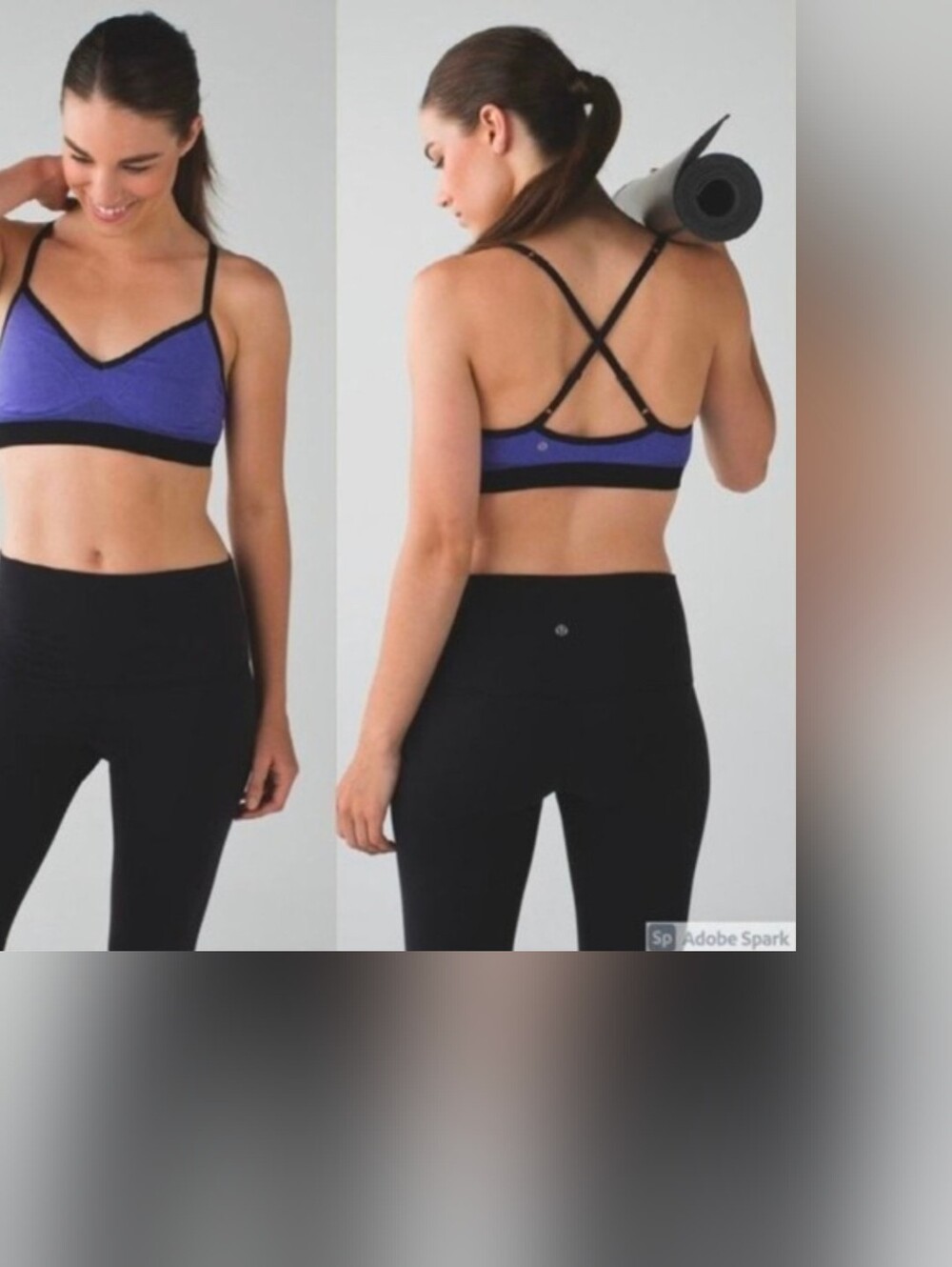 Lululemon Hold Your Om Bra II in Iris Flower Sz 2/4